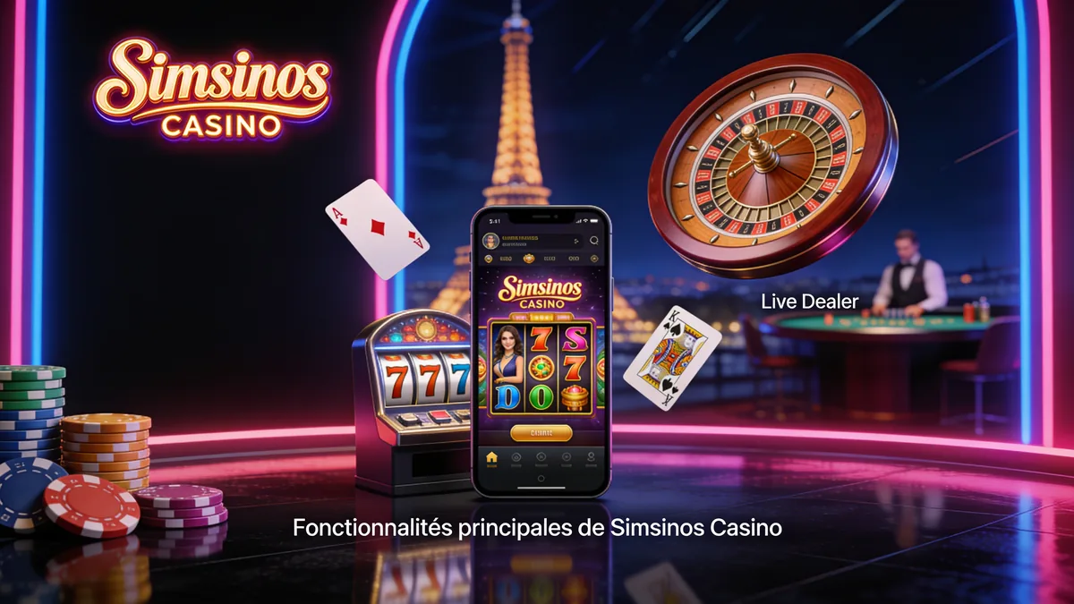 Fonctionnalités principales de Simsinos Casino — simsinos casino en France